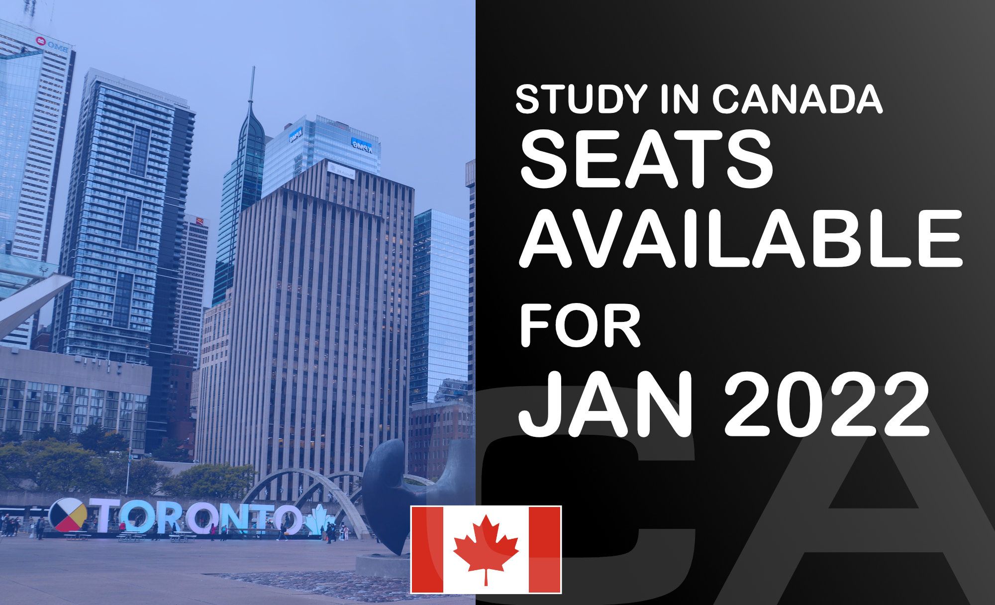 π¨π¦ Apply to Canada: Limited seats for January 2022 intake