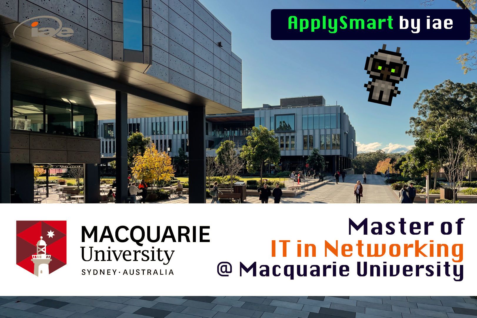 👾 Study Master of Information Technology in Networking @ Macquarie University Sydney