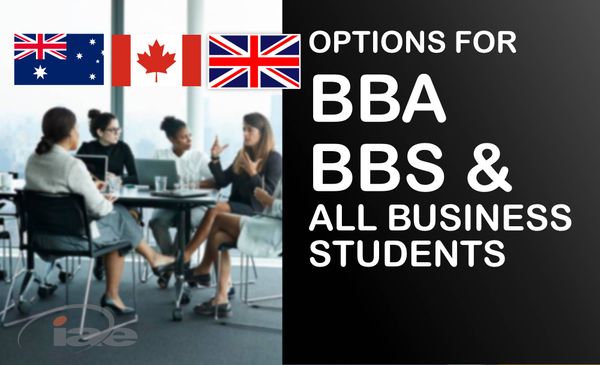 Attention BBA and BBS students: Start your Master's degree in Australia, Canada or UK